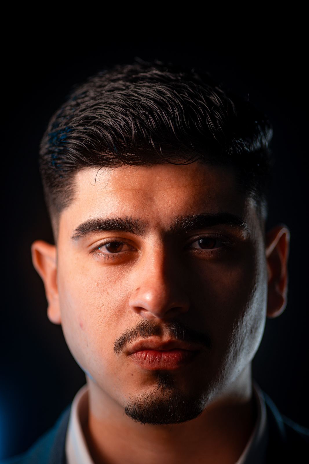 Retrato masculino em close